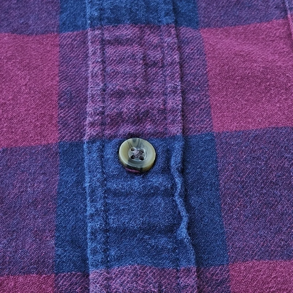 J.Crew Mercantile Classic Fit Long-Sleeve Flannel Red Plaid Shirt LOT Mens Large